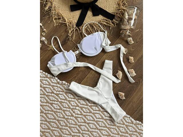 Купальник білий SW3673/1 M - Фото 7