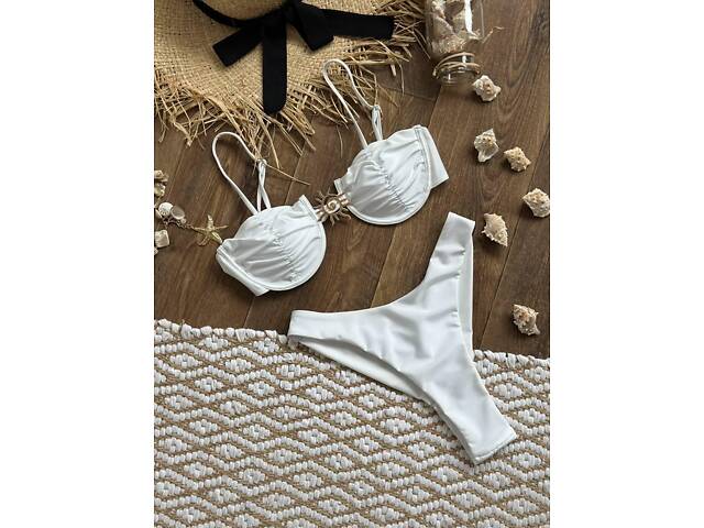 Купальник білий SW3673/1 - Фото 1