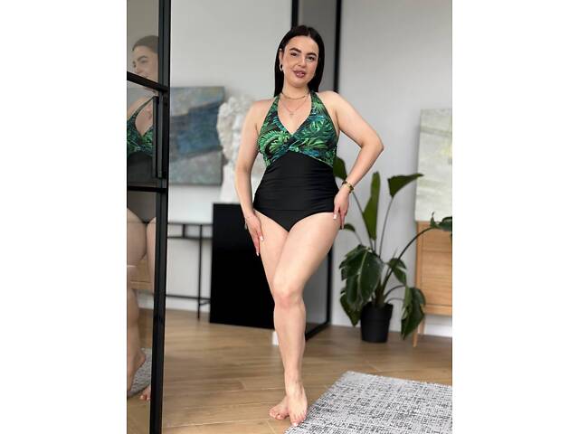 Купальник чорний 4XL - Фото 2