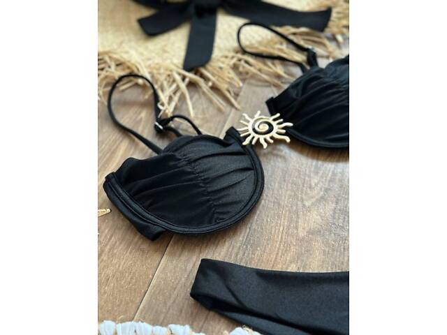 Купальник чорний SW3673 - Фото 2