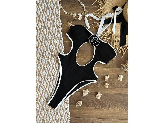 Купальник чорний SW3687 - Фото 10