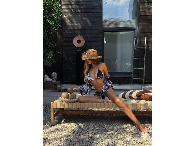 Купальник мрамор чорний SW3724 - Фото 5