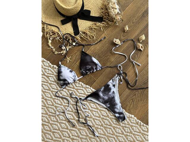 Купальник мрамор чорний SW3724 - Фото 10