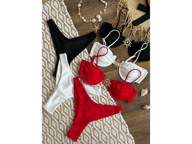 Купальник червоний SW3673/2 L - Фото 6