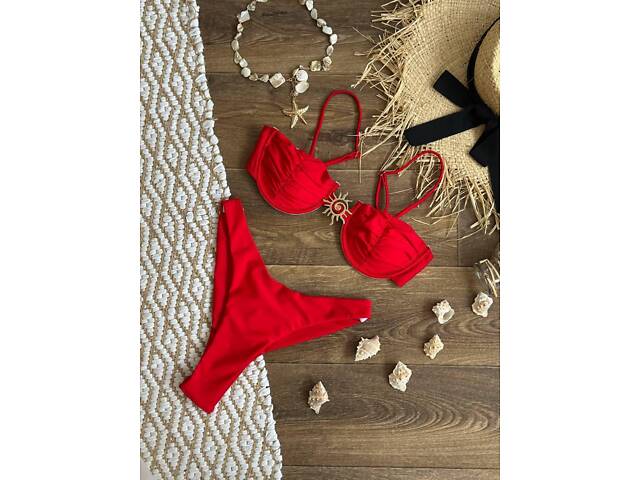 Купальник червоний SW3673/2 L - Фото 9