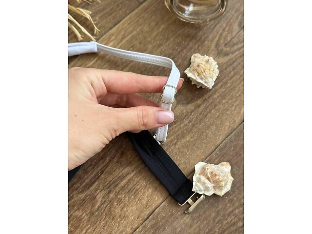 Купальник роздільний чорний з біл.вставками SW3739 M - Фото 6