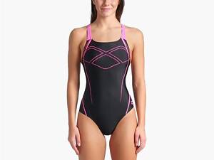 Купальник роздільний для жінок Arena GRAPHIC SWIMSUIT SWIM PRO BACK чорний, рожевий Жін 36 009024-590 36
