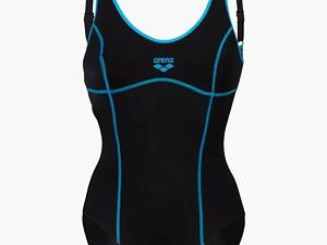 Купальник роздільний для жінок Arena TANIA CLIP BACK SWIMSUIT ONE P чорний, блакитний Жін 40 005974-580 40