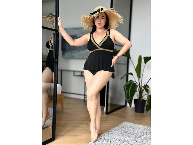 Купальник з золотим декором - Фото 6