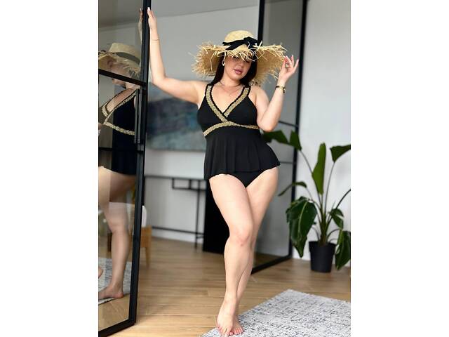 Купальник з золотим декором - Фото 7