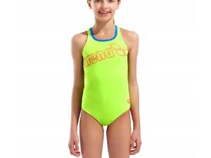 Купальник закритий для дівчат Arena LOGO SWIMSUIT SWIM PRO Жовтий 152 см (010287-880 152)
