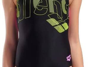 Купальник закритий для дівчат Arena TALES SWIMSUIT V BACK Чорний 164 (009085-590 164)