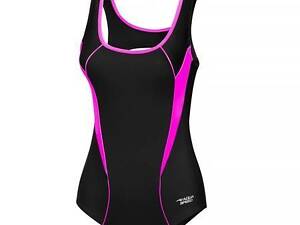 Купальник закритий для женщин Aqua Speed KATE черный, розовый Женский 40 413-19 40