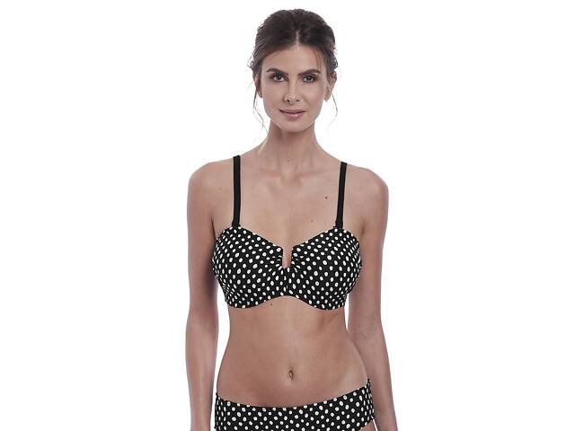Купальний ліф Fantasie Santa Monica 6723 34F Black & White (889501019052) - Фото 2