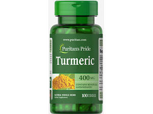 Куркума (экстракт куркумы) Puritan's Pride Turmeric 400 мг 100 капс