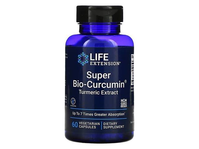 Куркумин, Bio-Curcumin, Life Extension, супер-био, 400 мг, 60 капсул Куркумин, Bio-Curcumin, Life Extension, супер-био, 400 мг, 60 капсул