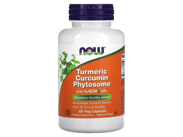 Куркумин фитосома, Turmeric Curcumin Phytosome, Now Foods, 60 вегетарианских капсул - Фото NaN Куркумин фитосома, Turmeric Curcumin Phytosome, Now Foods, 60 вегетарианских капсул - Фото NaN