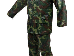 Куртка і штани водонепроникні VOREL колір 'ХАКІ', розм. XXL, 70%- поліестер, 30%- ПВХ [20]