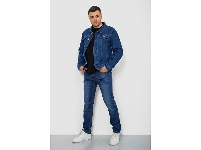 Куртка чоловіча джинсова, колір синій, 244RMA005 - Фото 2