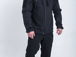 Куртка Патріот soft shell чорна MILIGUS