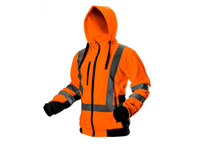 Куртка робоча Neo Tools Basic, L(52), підвищеної видимості, поліестер, 240 г/м², помаранчевий (81-746-L) - Фото 1