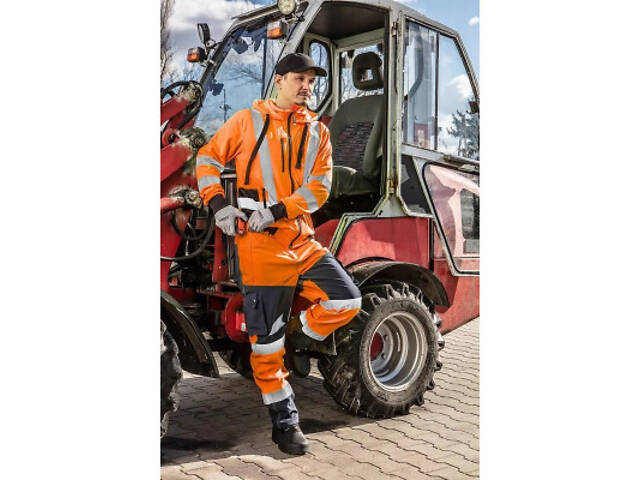 Куртка робоча Neo Tools Basic, L(52), підвищеної видимості, поліестер, 240 г/м², помаранчевий (81-746-L) - Фото 2