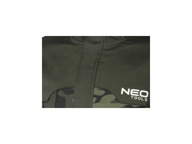 Куртка робоча Neo Tools CAMO, розмір L(52), 255 г/м², високий комір, кишені на м (81-211-L) - Фото 10