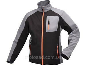 Куртка робоча SOFTSHELL YATO розмір L, чорно-сіра, 3 кишені, 96% поліестер і 4% спандекс [10]