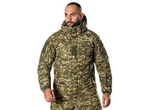 Куртка тактическая мужская зимняя Camotec Defender 7 level Хищник 2XL Камуфляж