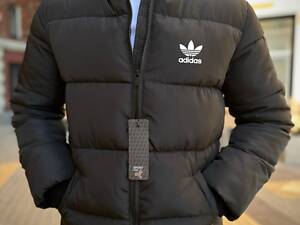 Куртка зимова чорна Adidas
