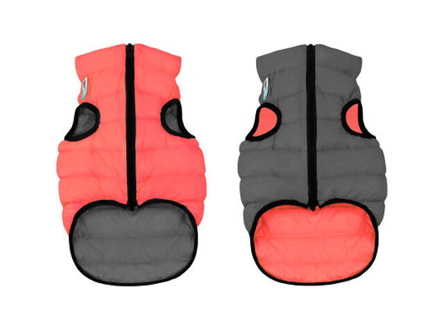 Курточка для тварин Airy Vest двостороння М 47 коралово-сіра (1895) - Фото 1