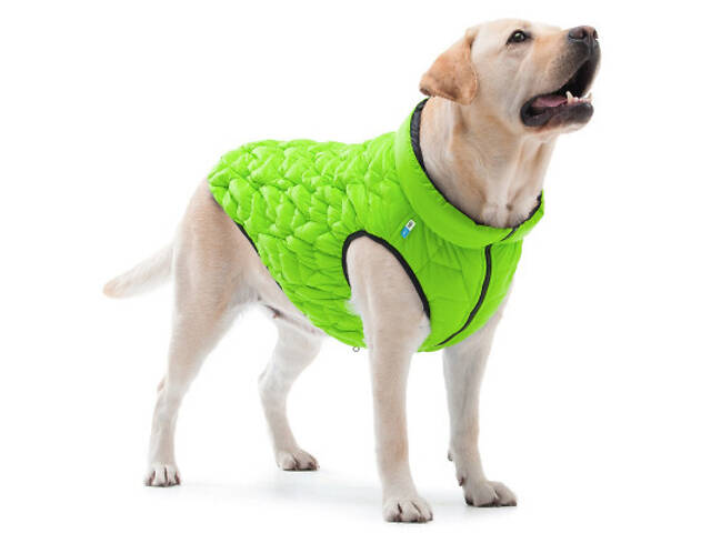 Курточка для тварин Collar AiryVest UNI двостороння M 48 салатово-чорна (2560) - Фото 3