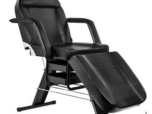 Канапа косметологічна механічна висота 75 см з шухлядами/лотками A205 чорна