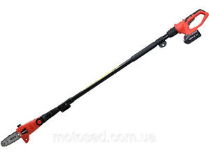 Кущоріз акумуляторний садовий YATO 18 В з телескопічним тримачем і пилою 8 (YT-828390)