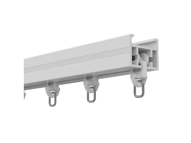 Кутовий карниз з відкриттям штор з центру у дві сторони Livolo білий (VL-SHQ011C2) - Фото 2