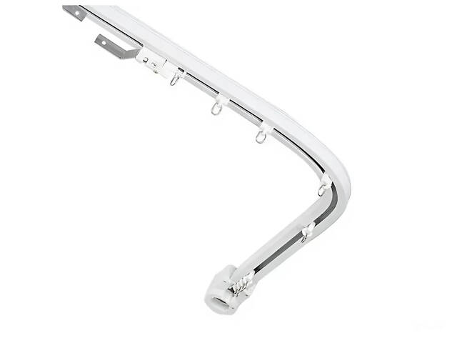 Кутовий карниз з відкриттям штор з центру у дві сторони Livolo білий (VL-SHQ011C2) - Фото 9