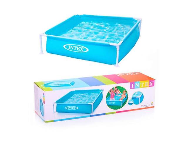Квадратний дитячий каркасний басейн Intex Small Frame 57173 - Фото 2