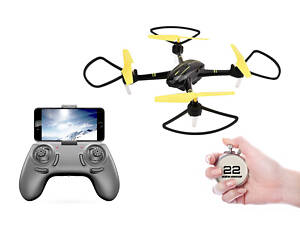 Квадрокоптер з камерою Wi-Fi Helicute H828HW PETREL з тривалим часом польоту 22 хв (чорний)