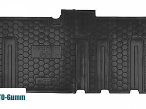 Коврики в салон для Hyundai H-1 '07 - резиновые, черные, второй ряд (AVTO-Gumm)