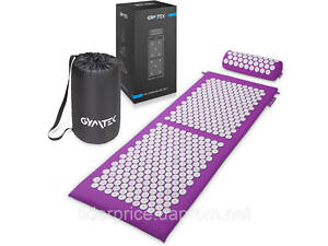 Килимок акупунктурний з валиком Gymtek фіолетовий, Оригінал!