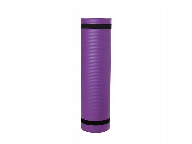 Килимок для йоги та фітнесу Power System PS-4017 NBR Fitness Yoga Mat Plus Purple (180х61х1) - Фото 6