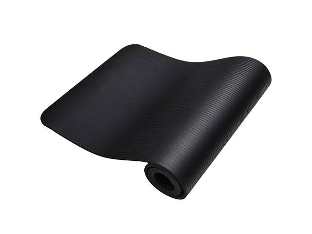 Килимок для йоги та фітнесу Power System PS-4017 NBR Fitness Yoga Mat Plus Black (180х61х1) - Фото 5