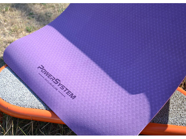 Килимок для йоги та фітнесу Power System PS-4060 TPE Yoga Mat Premium Purple (183х61х0.6) - Фото 9