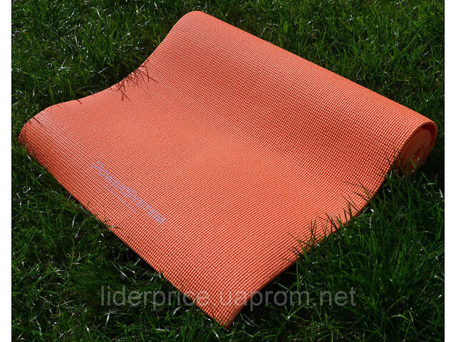 Коврик для йоги и фитнеса Power System PS-4014 PVC Fitness-Yoga Mat Orange (173x61x0.6), Оригинал! - Фото 4