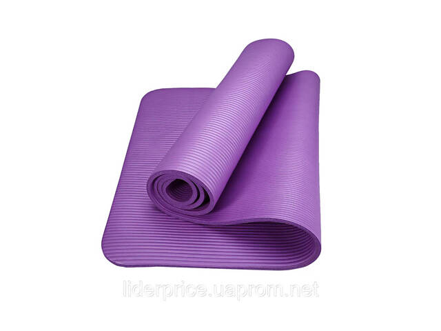 Коврик для йоги и фитнеса Power System PS-4017 NBR Fitness Yoga Mat Plus Purple (180х61х1), Оригинал! - Фото 5