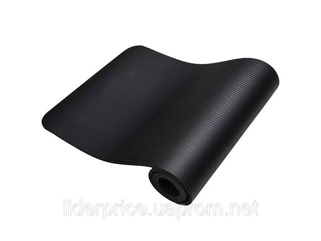 Коврик для йоги и фитнеса Power System PS-4017 NBR Fitness Yoga Mat Plus Black (180х61х1), Оригинал! - Фото 5