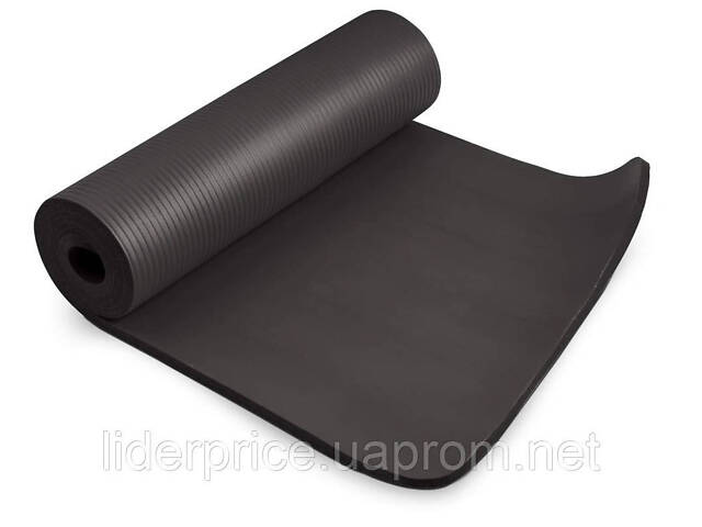 Коврик для йоги и фитнеса Power System PS-4017 NBR Fitness Yoga Mat Plus Black (180х61х1), Оригинал! - Фото 7