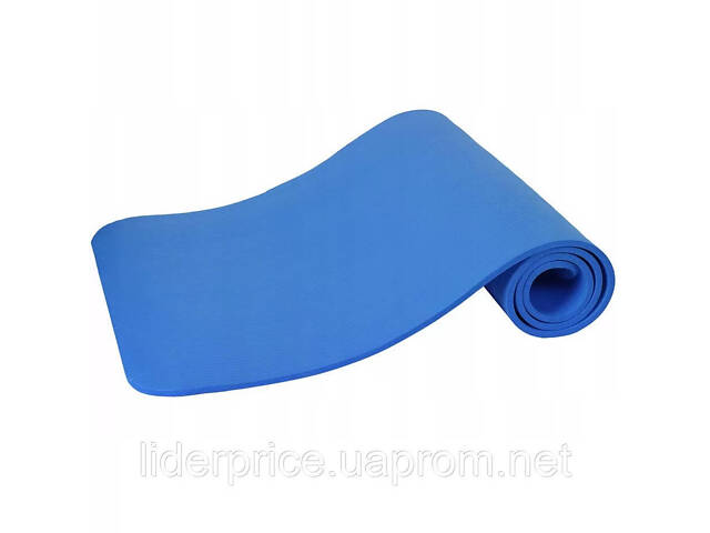Коврик для йоги и фитнеса Power System PS-4017 NBR Fitness Yoga Mat Plus Blue (180х61х1), Оригинал! - Фото 4