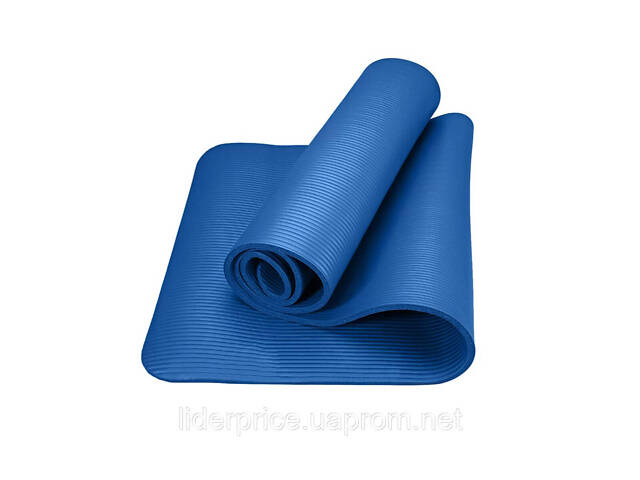 Коврик для йоги и фитнеса Power System PS-4017 NBR Fitness Yoga Mat Plus Blue (180х61х1), Оригинал! - Фото 5