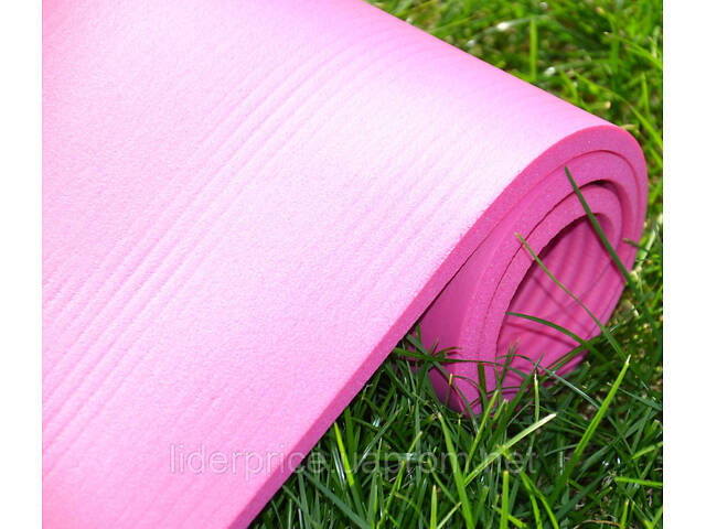 Коврик для йоги и фитнеса Power System PS-4017 NBR Fitness Yoga Mat Plus Pink (180х61х1), Оригинал! - Фото 9